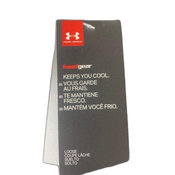 Men’s Large Shirt Under Armour Black Heat Gear Athletic Crewneck Short Sleeve - Picture 6 of 13